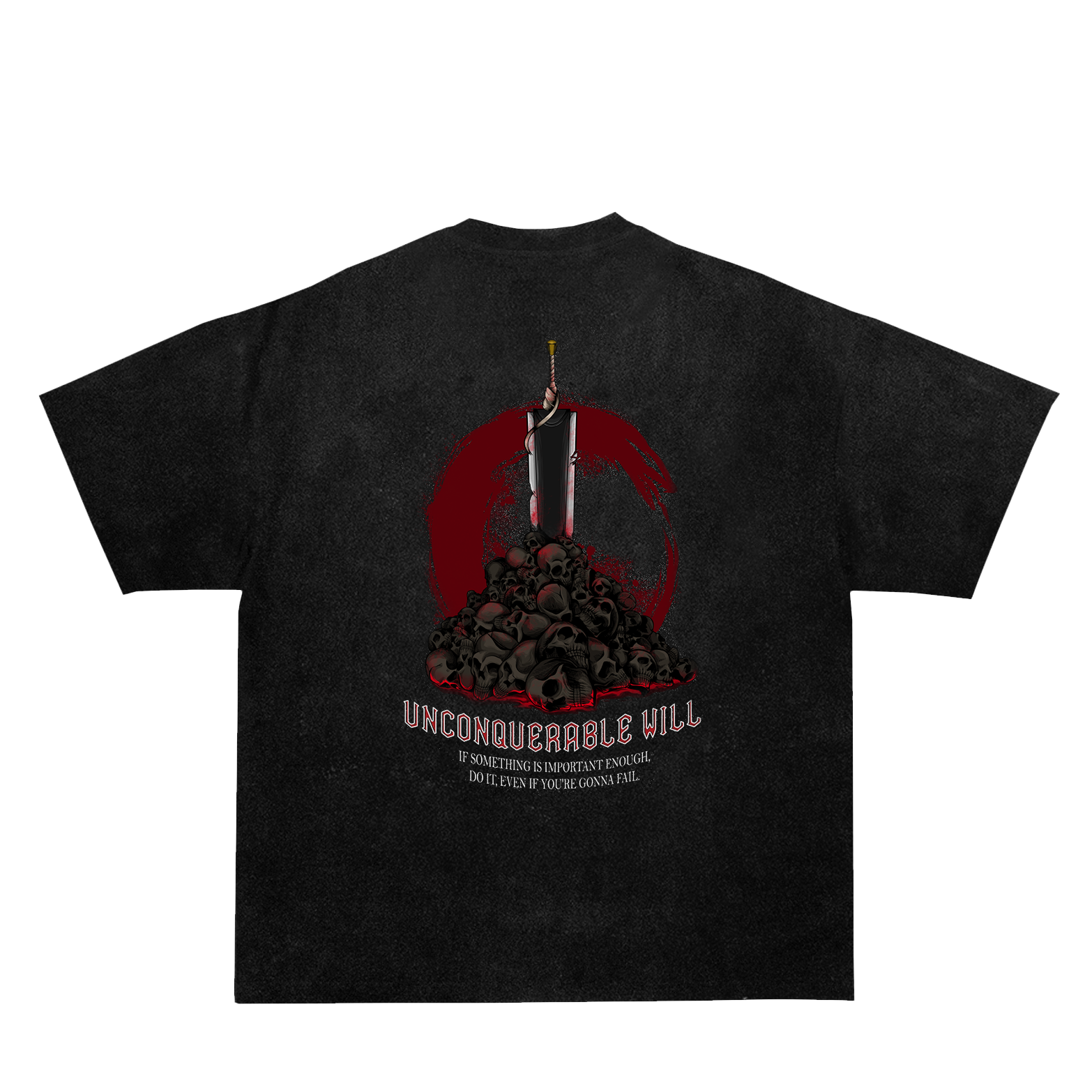 Black Swordsman Pump Cover - Black Acid Wash