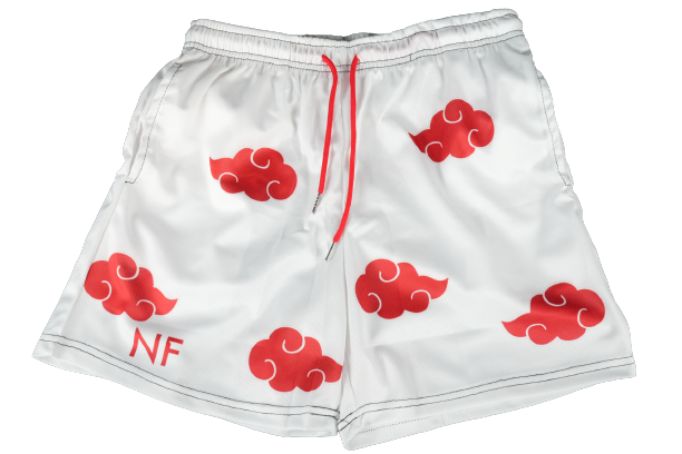 Red Cloud Shorts - White