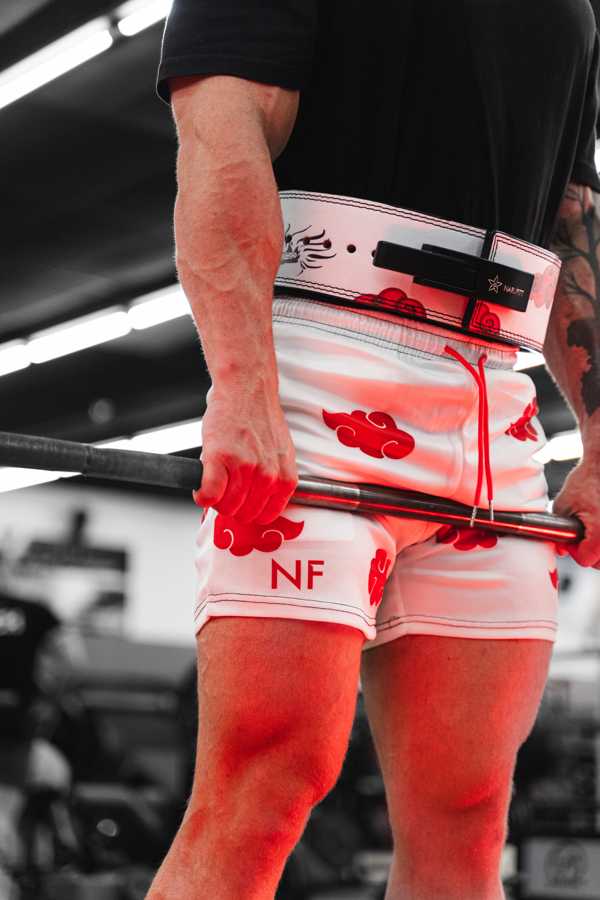 Red Cloud Shorts - White