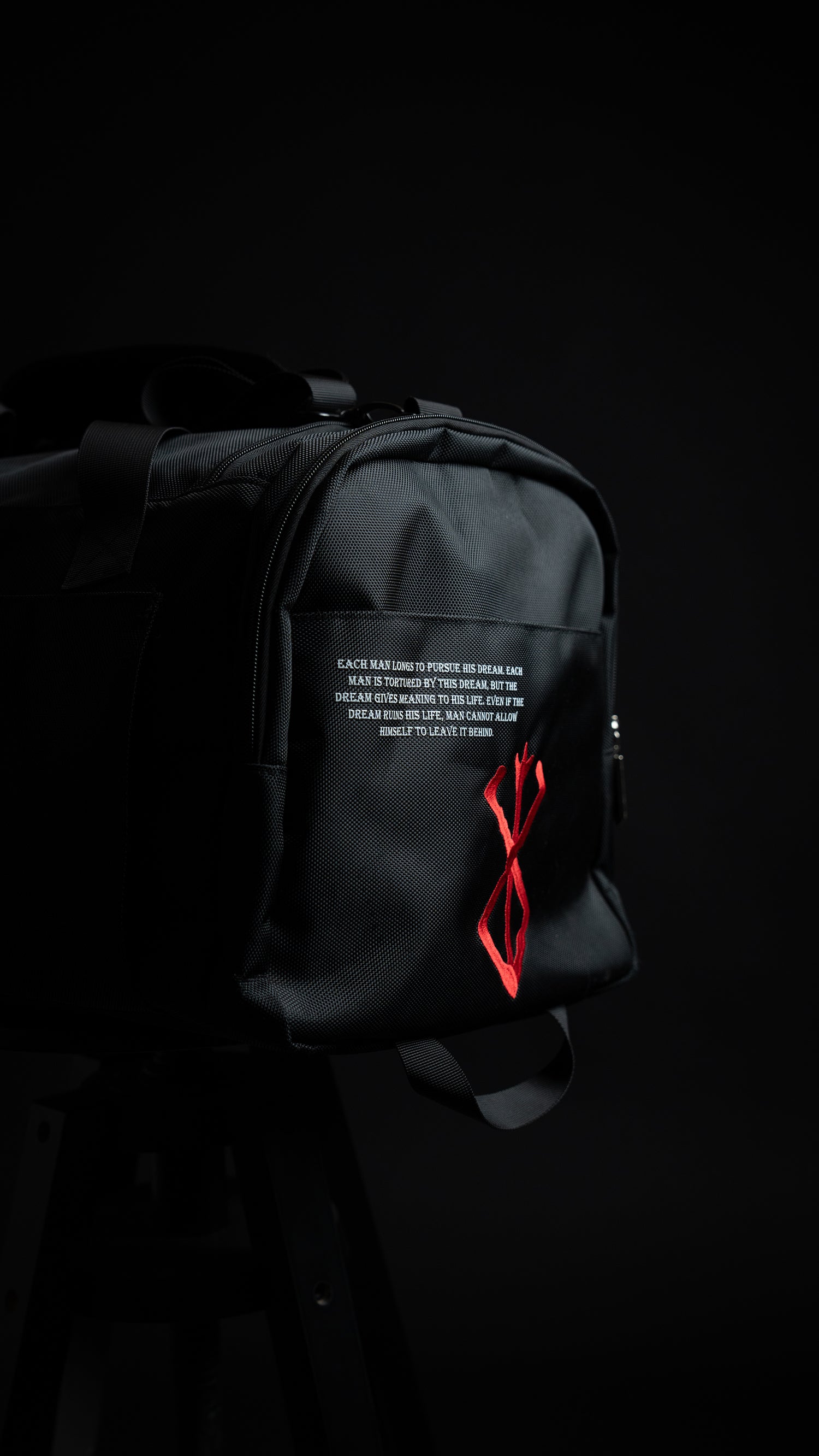 Black Swordsman Duffle Bag