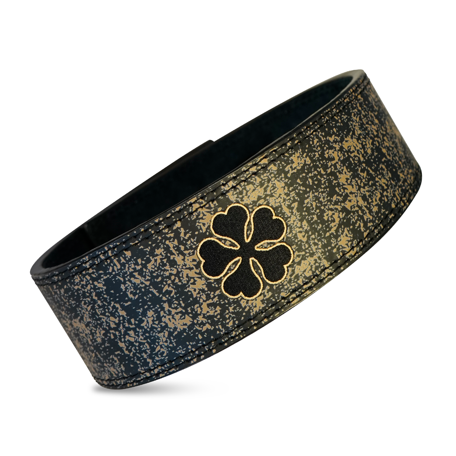 Clover Embroidered Lever Belt