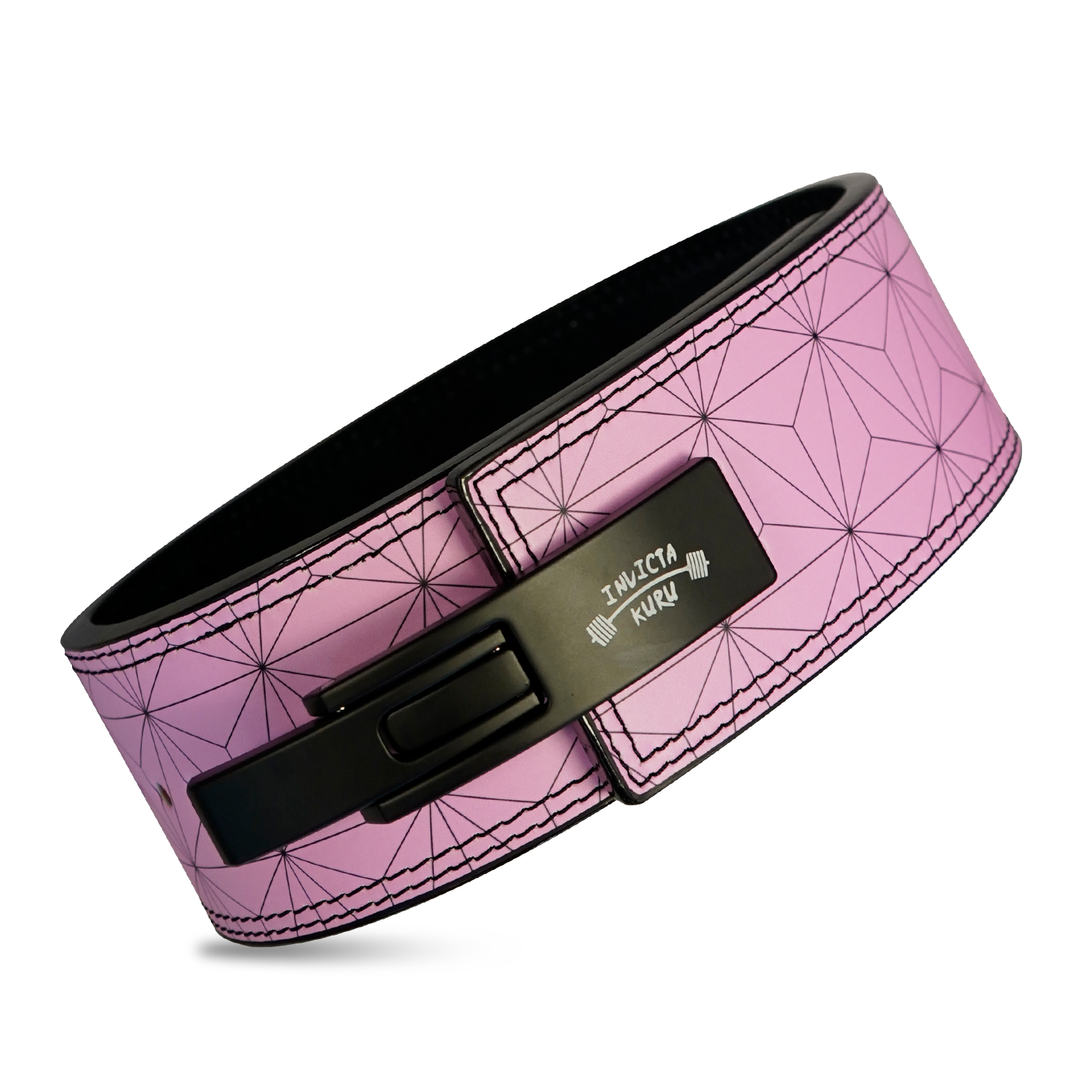 Pink Pattern Lever Belt