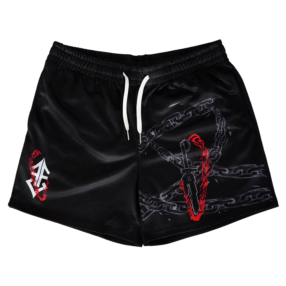 Cursed Chain Shorts - Black
