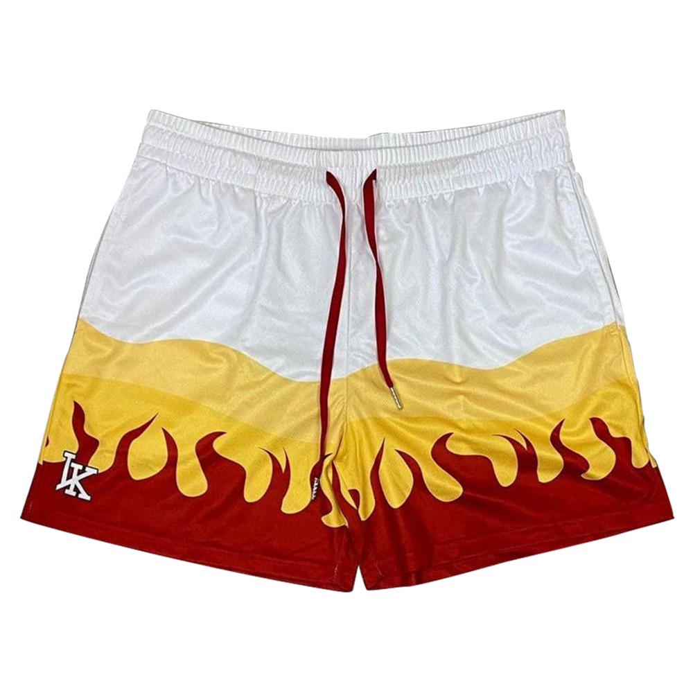 Flame Pattern Shorts