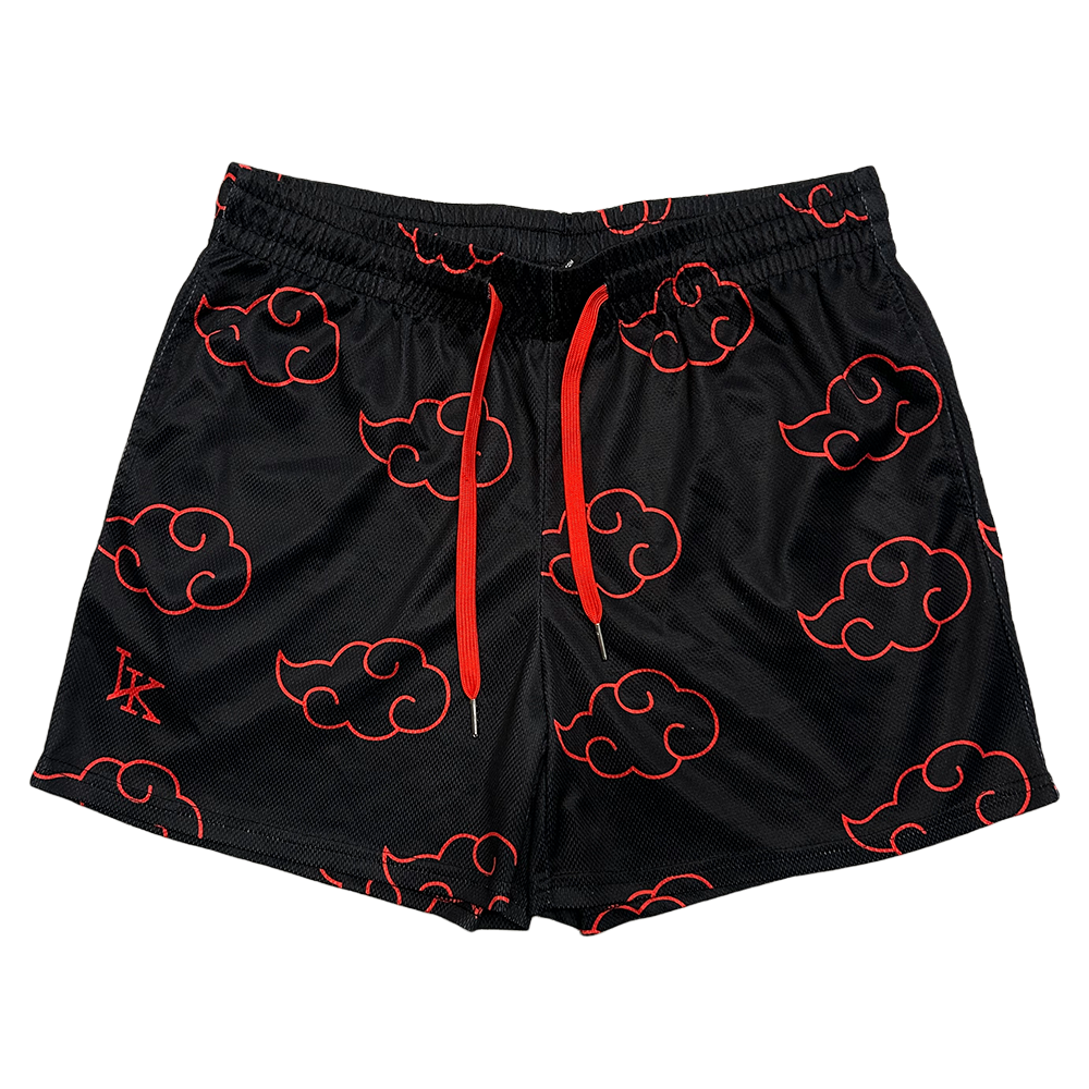 Minimalistic Red Cloud Shorts