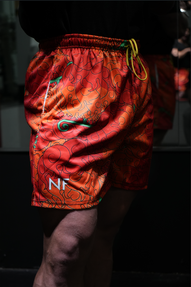 Orange Berries Shorts