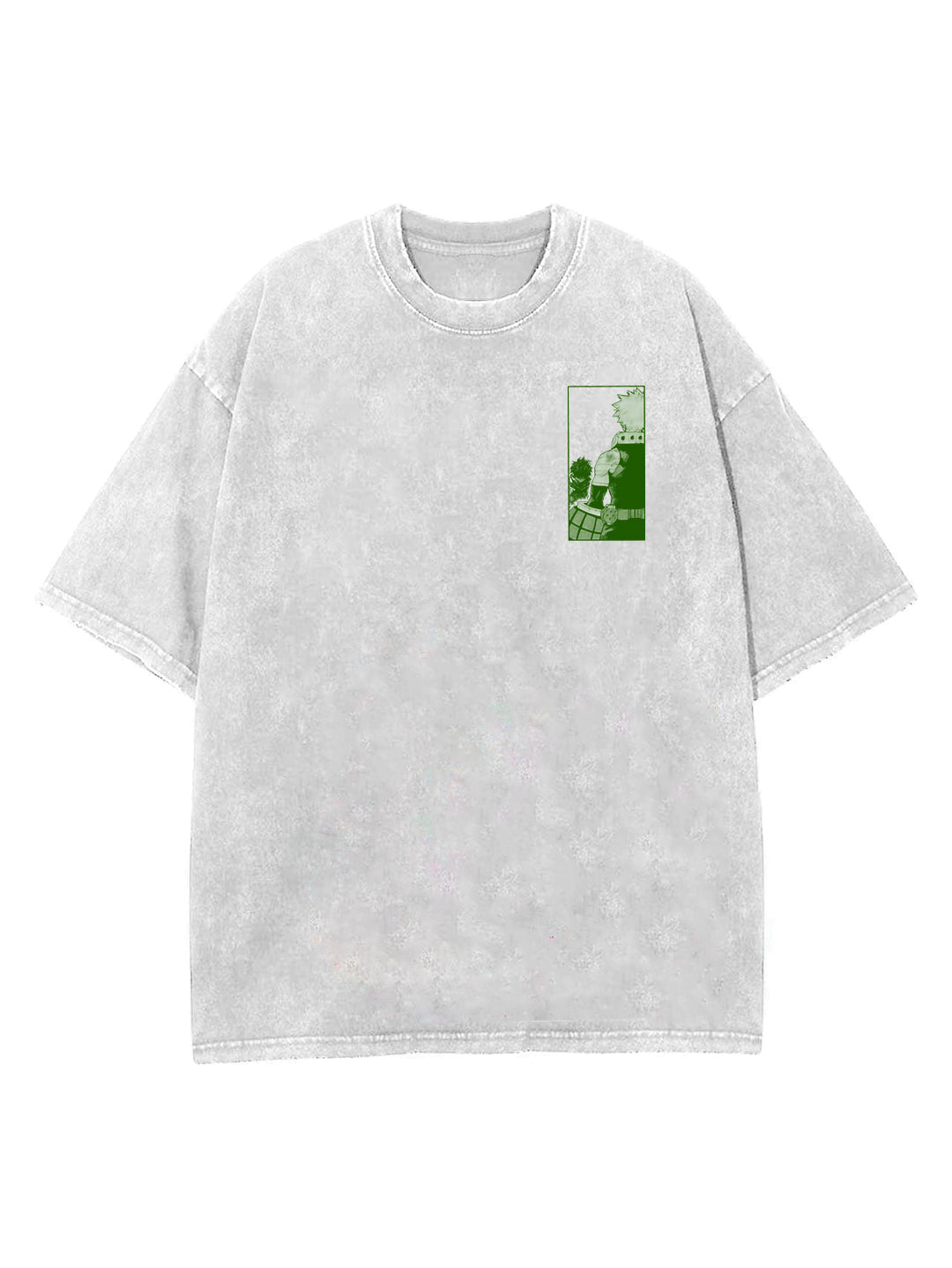 2-SIDED BAKUGO AND DEKU VINTAGE OVERSIZE TEE