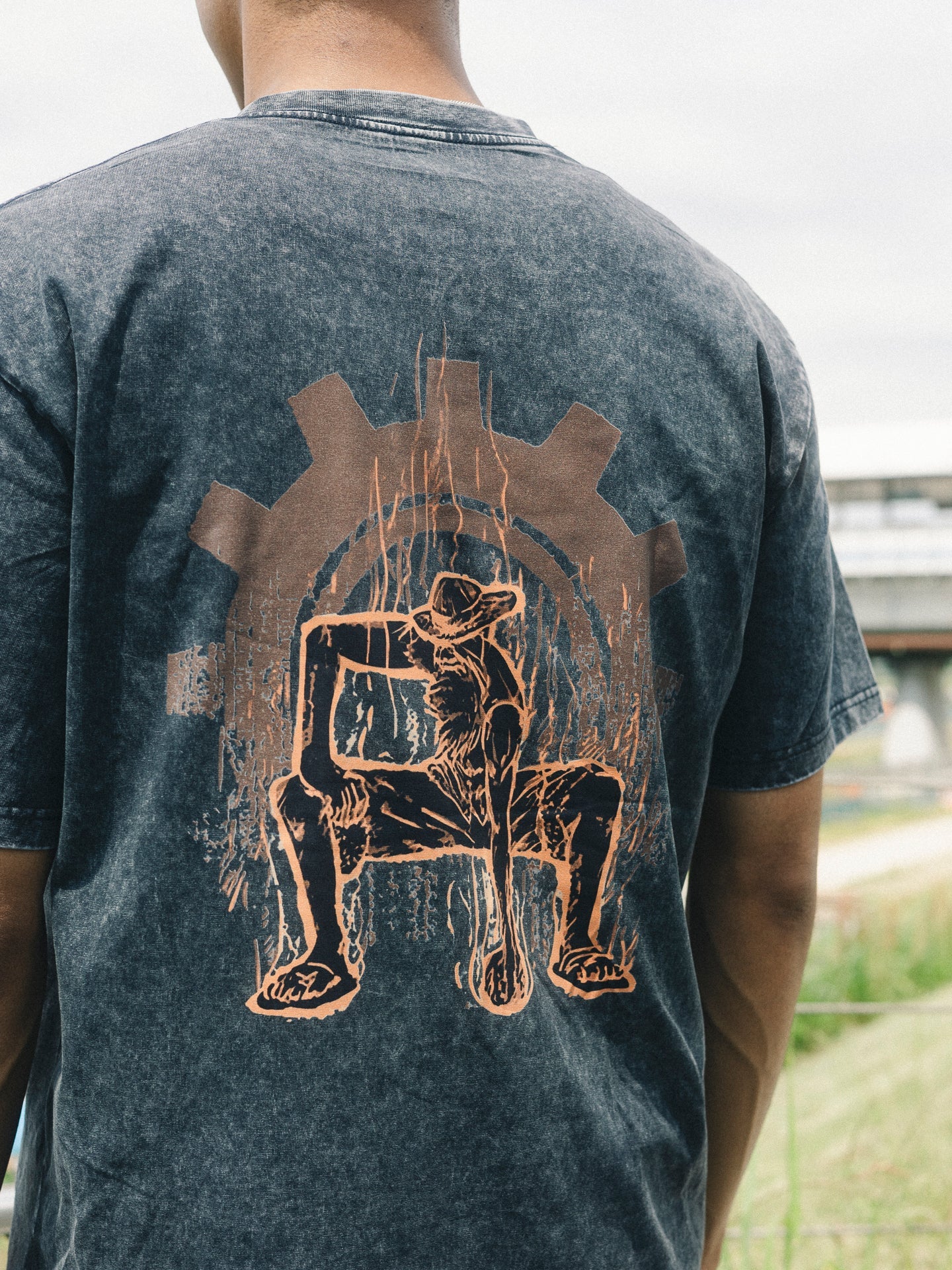 STRAW HAT LUFFY VINTAGE OVERSIZE TEE