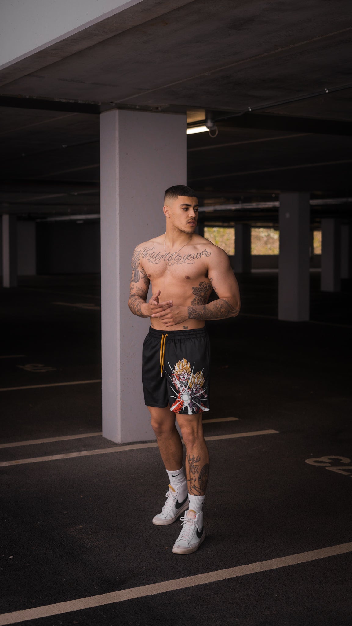 Father Son Shorts - Black