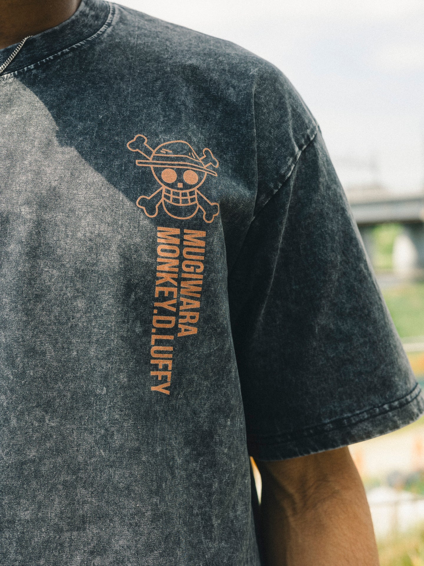 STRAW HAT LUFFY VINTAGE OVERSIZE TEE